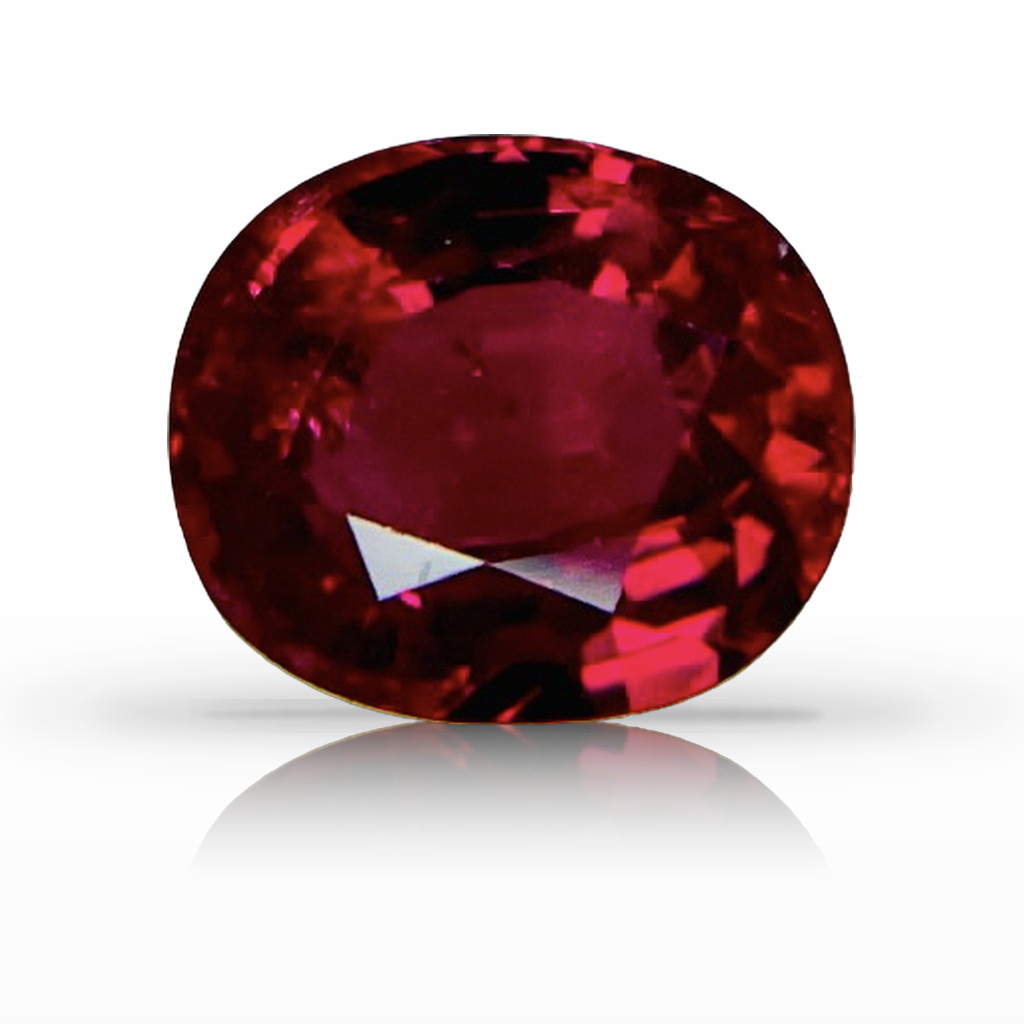 2.87ct Ruby, Oval, Red gemstone, 8.7 x 7.5MM, item #6105