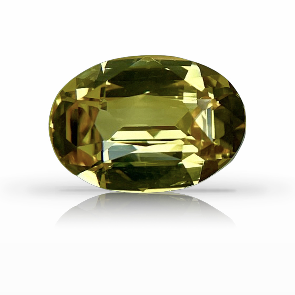 3.00ct Sapphire, Oval, Yellow gemstone, 9.7 x 6.9MM, item #6113