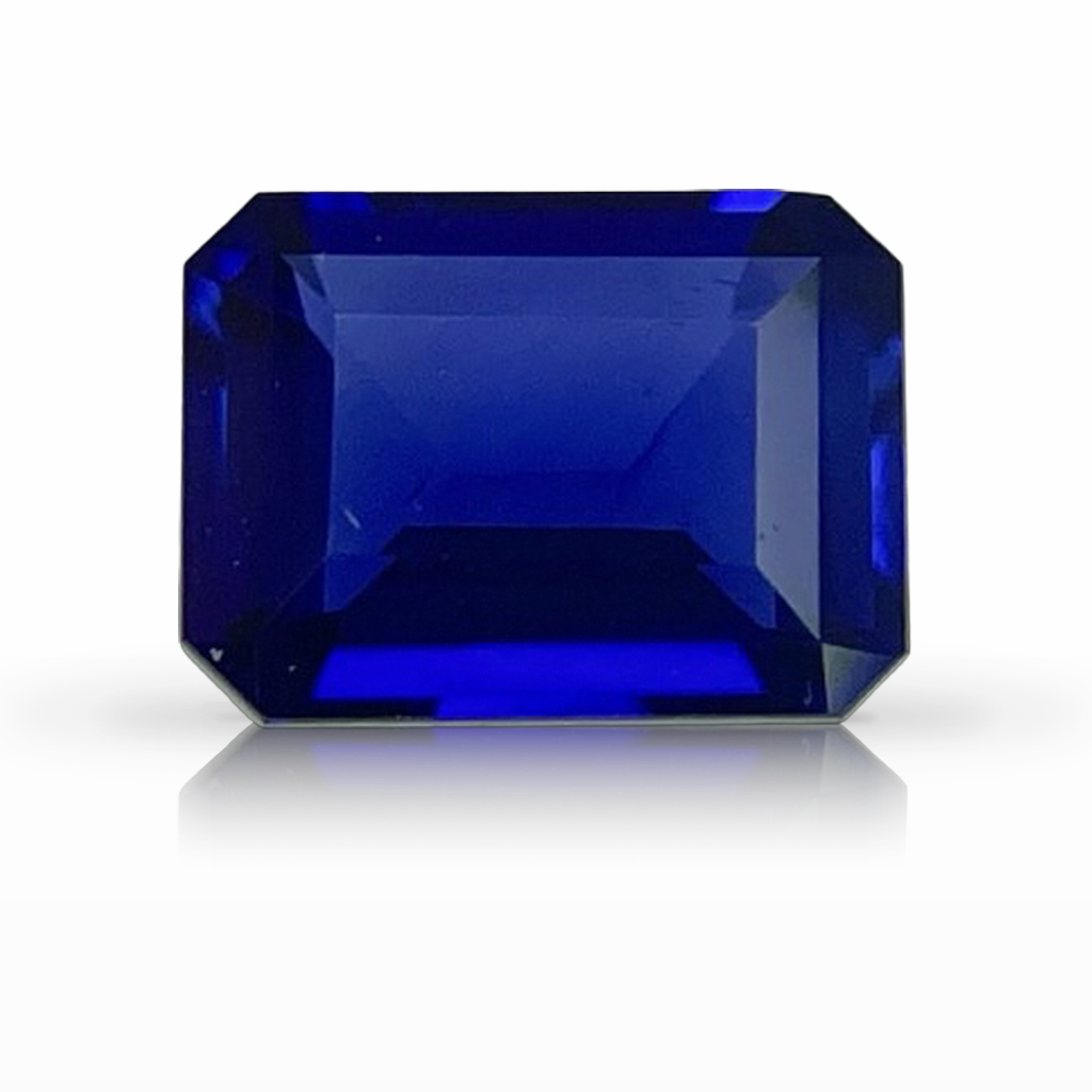 1.20ct Sapphire, Emerald Cut, Blue gemstone, 7.2 x 5.5MM, item #6135