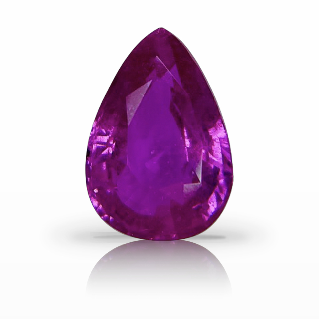 5.00ct Sapphire, Pear Shape, Pink, No Heat gemstone, 13 x 8.9MM, item #6206
