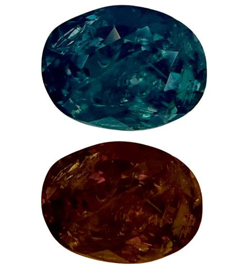 1.00ct Alexandrite, Oval, Green, Brazil gemstone, 6.4 x 4.9MM, item #6210