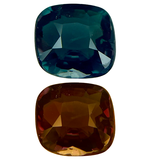 1.58ct Alexandrite, Cushion, Green, Brazil gemstone, 7 x 6.7MM, item #6218