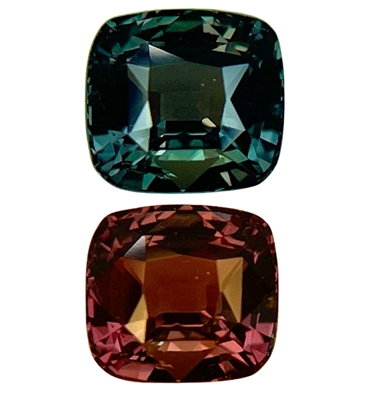 1.23ct Alexandrite, Cushion, Green, Brazil gemstone, 6 x 5.6MM, item #6221