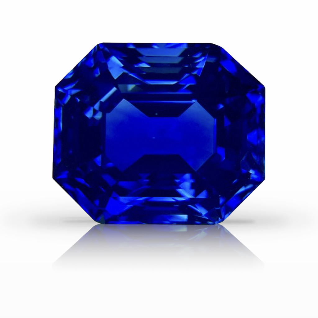 21.68ct Sapphire, Emerald Cut, Blue gemstone, 16 x 13.8MM, item #6236