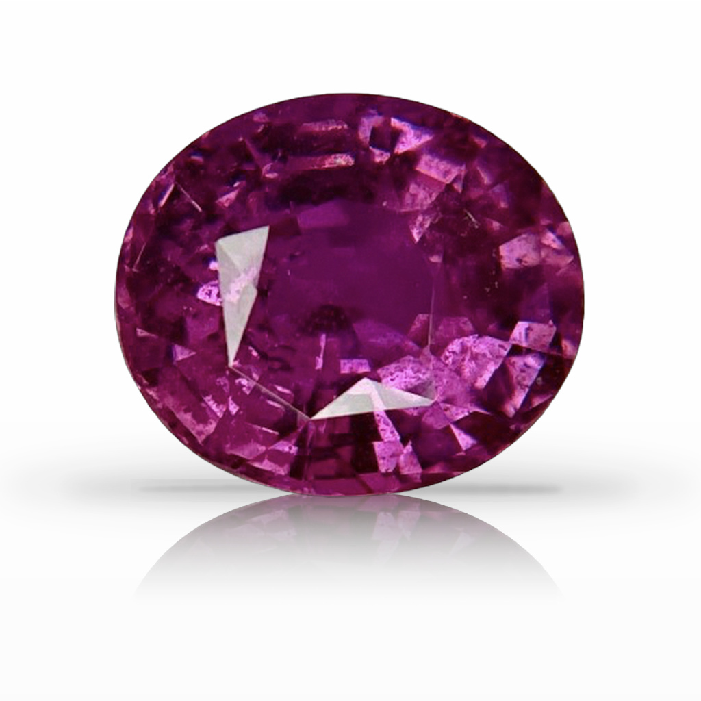 7.13ct Sapphire, Oval, Pink, No Heat gemstone, 12.2 x 10.6MM, item #6244
