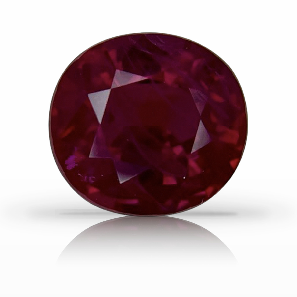2.50ct Ruby, Cushion, Red, Burma gemstone, 8.3 x 7.7MM, item #6285