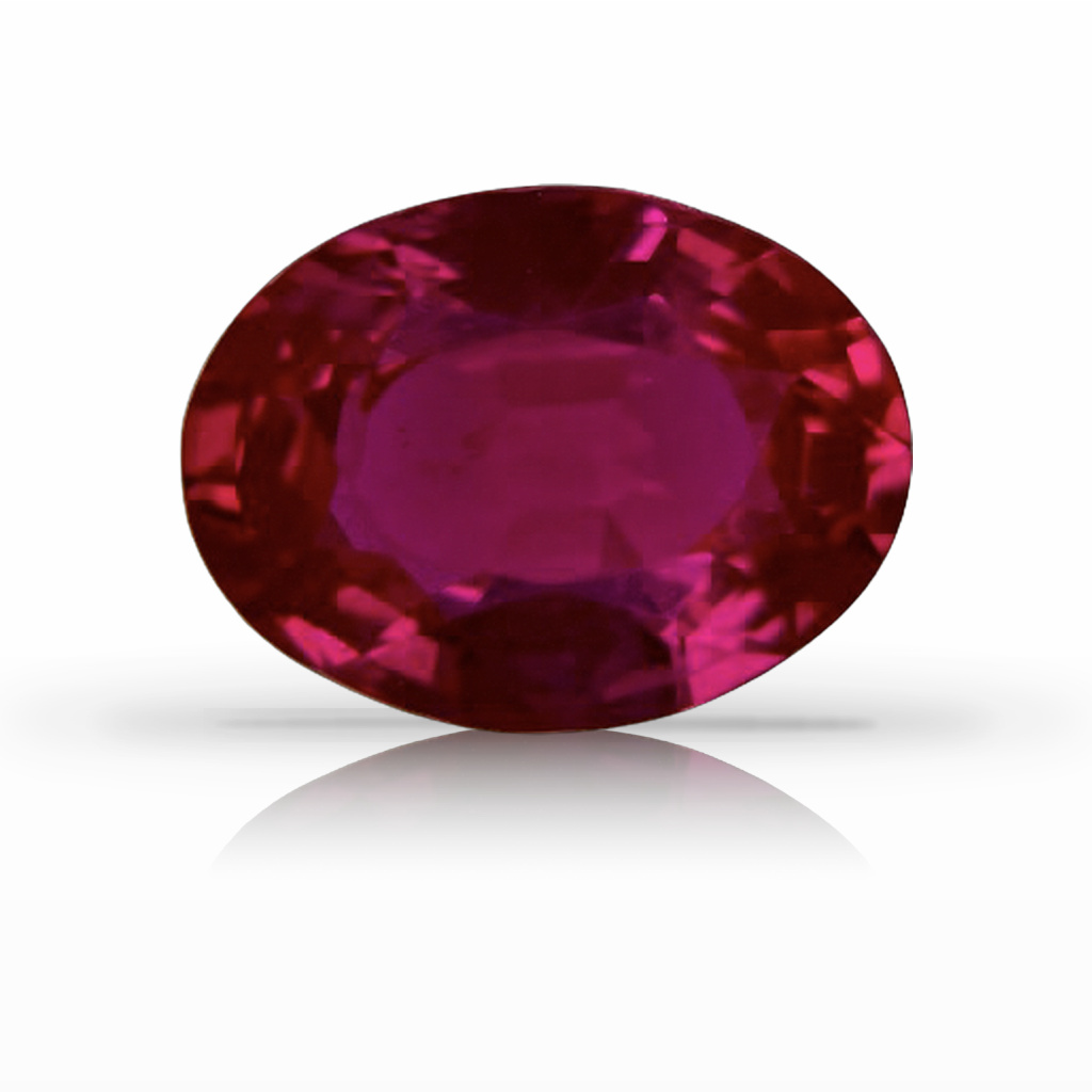 2.12ct Ruby, Oval, Red gemstone, 8.9 x 6.8MM, item #6289