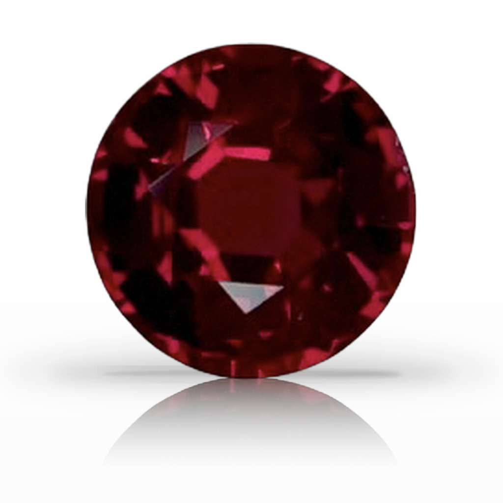 1.08ct Ruby, Round, Red, 6MM gemstone, 6MM, item #6294