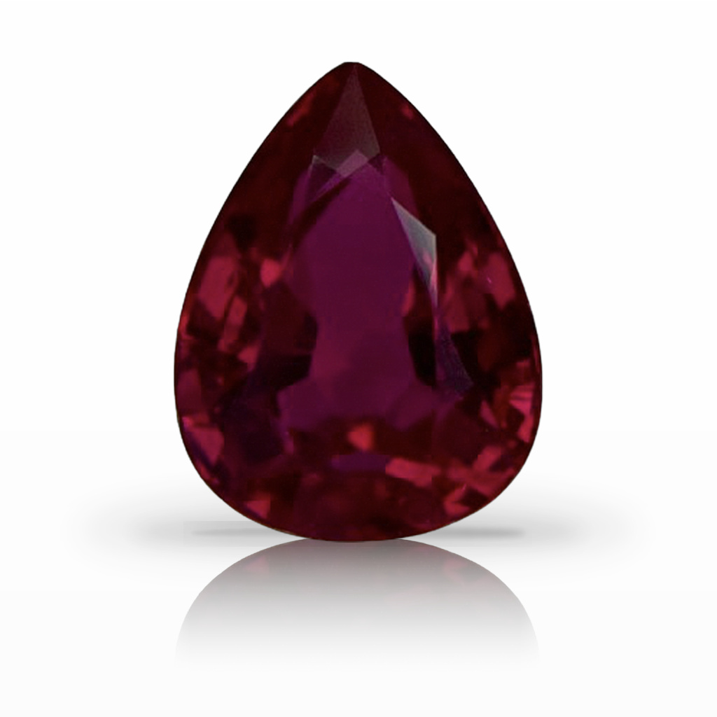 1.64ct Ruby, Pear Shape, Red gemstone, 8 x 6.1MM, item #6301