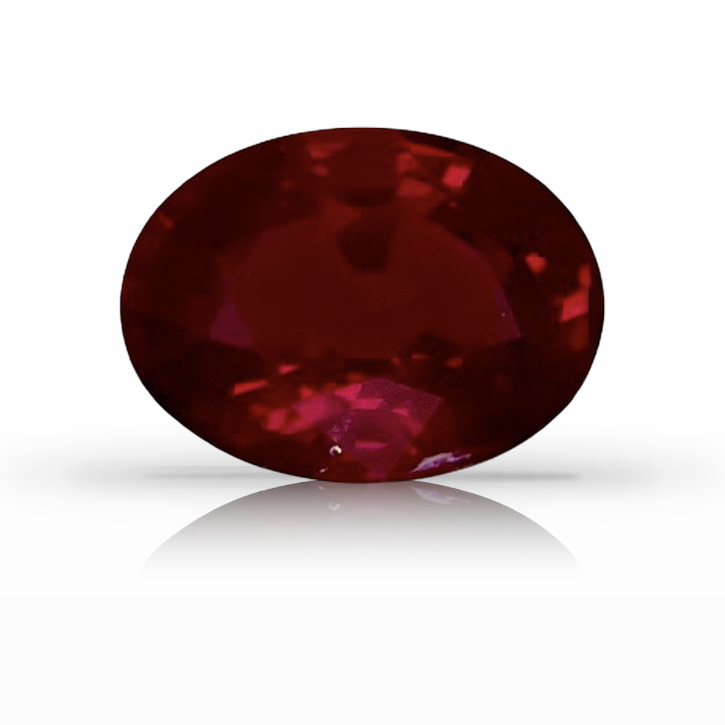 1.58ct Ruby, Oval, Red gemstone, 8 x 6MM, item #6302