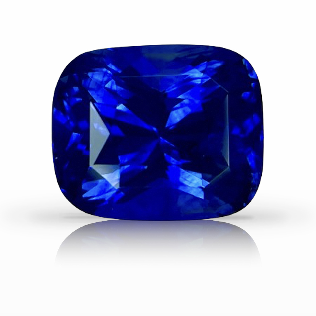 4.07ct Sapphire, Cushion, Blue gemstone, 9.6 x 8MM, item #6359
