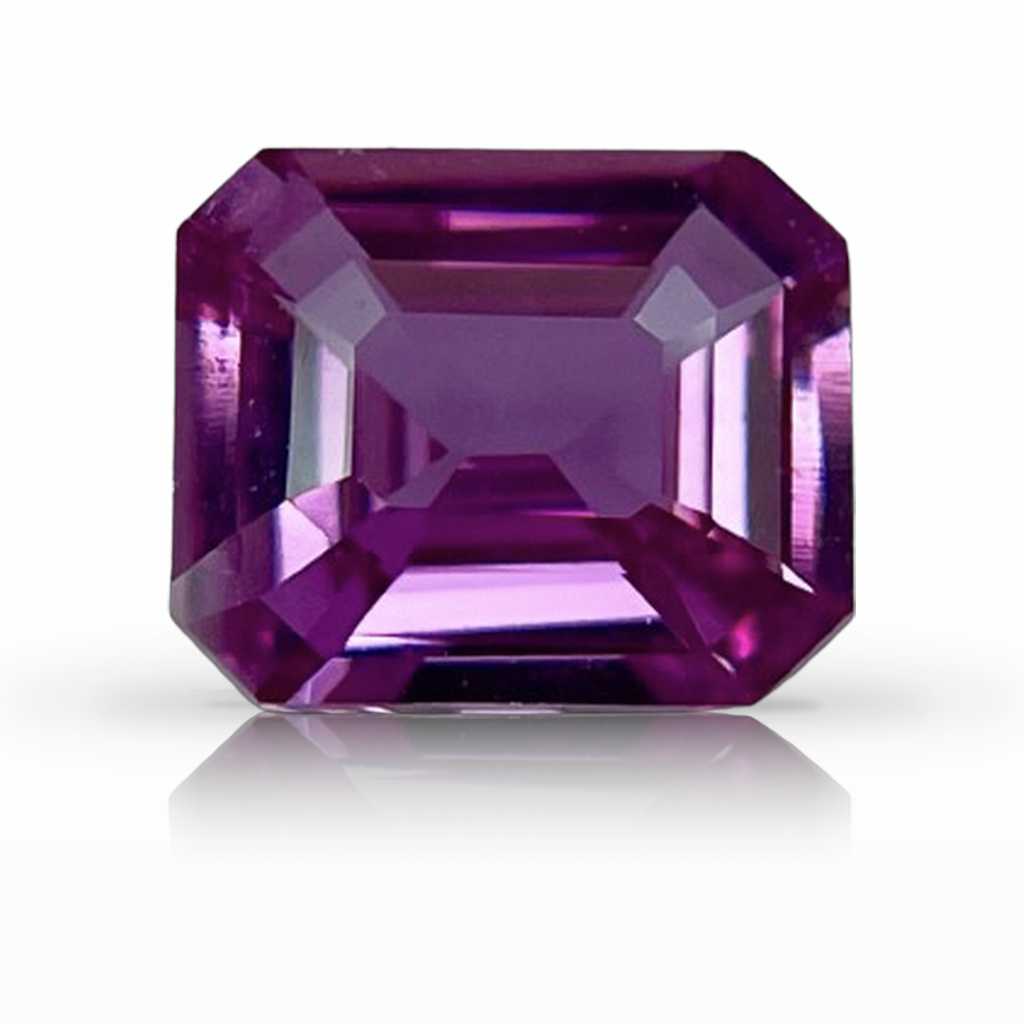 2.01ct Sapphire, Emerald Cut, Pink gemstone, 8.3 x 7MM, item #6369