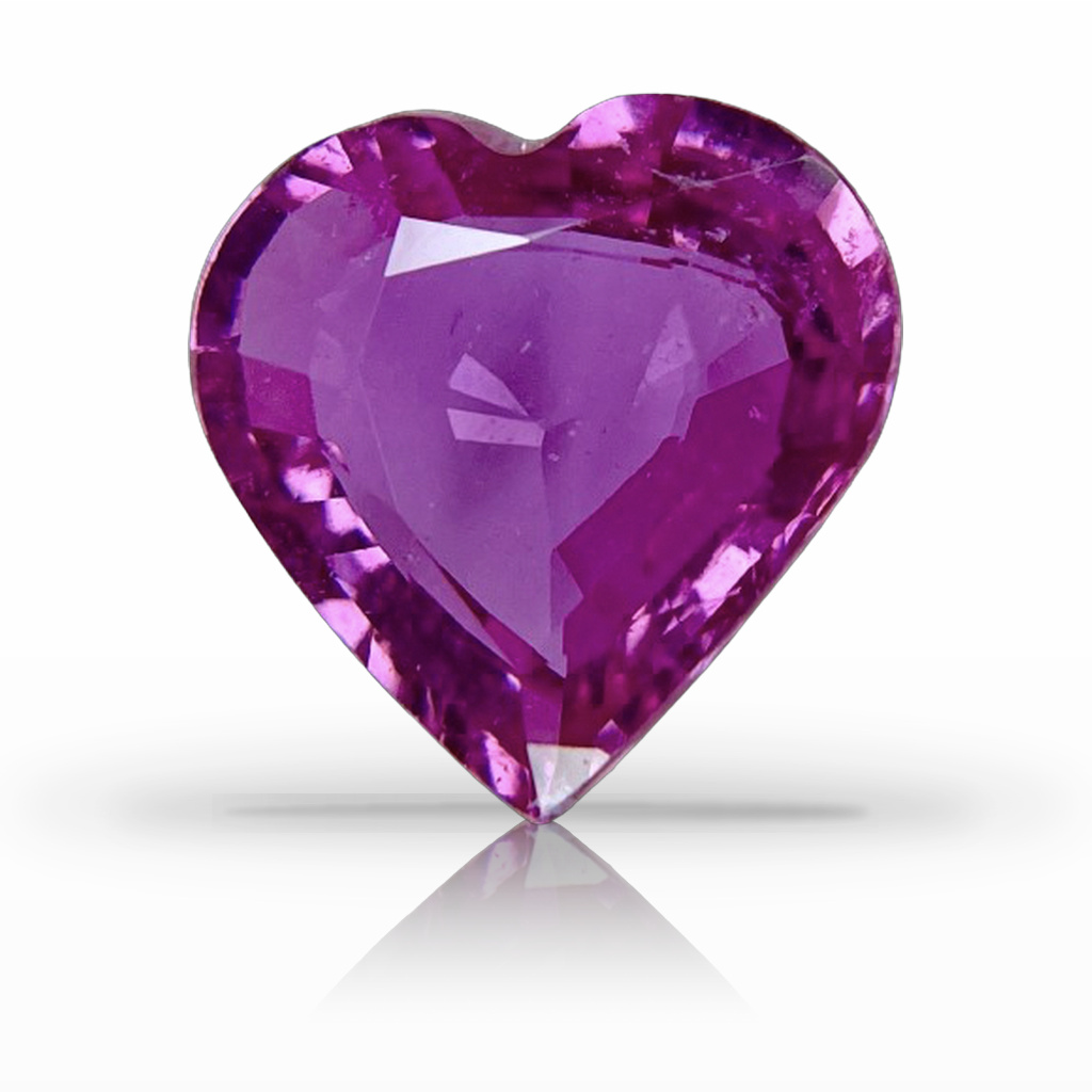 5.13ct Sapphire, Heart Shape, Pink gemstone, 11.6MM, item #6382