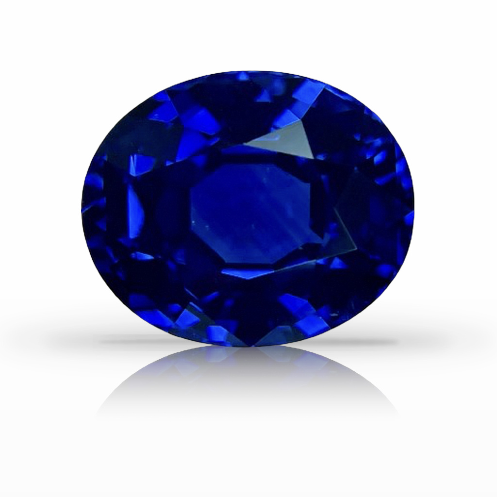 7.22ct Sapphire, Oval, Blue gemstone, 12 x 10MM, item #6456
