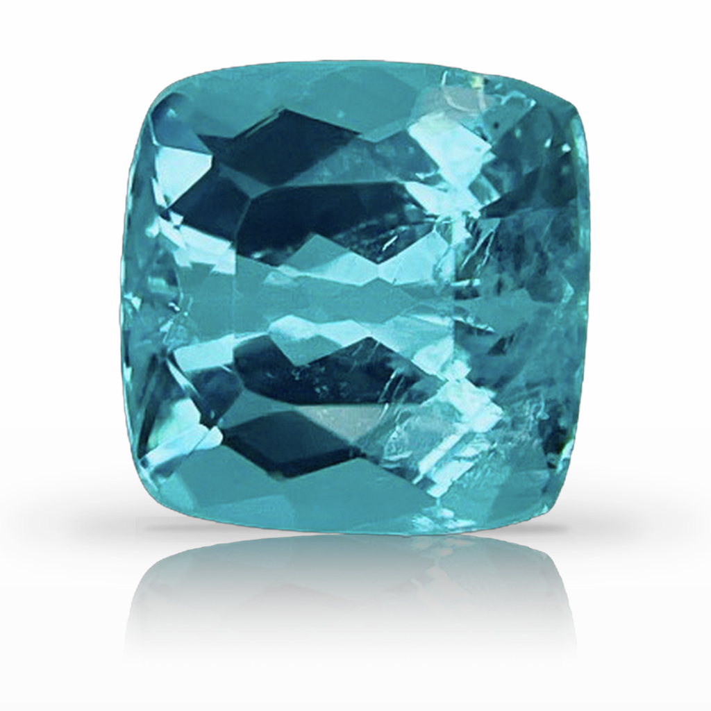 1.94ct Tourmaline-Paraíba, Cushion, Blue gemstone, 7.1MM, item #6461