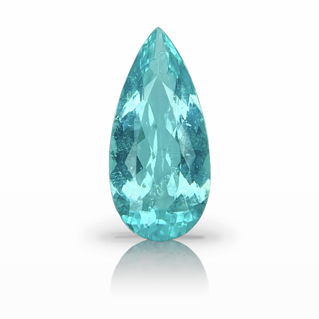 1.26ct Tourmaline-Paraíba, Pear Shape, Blue gemstone, 11.9 x 5.6MM, item #6469