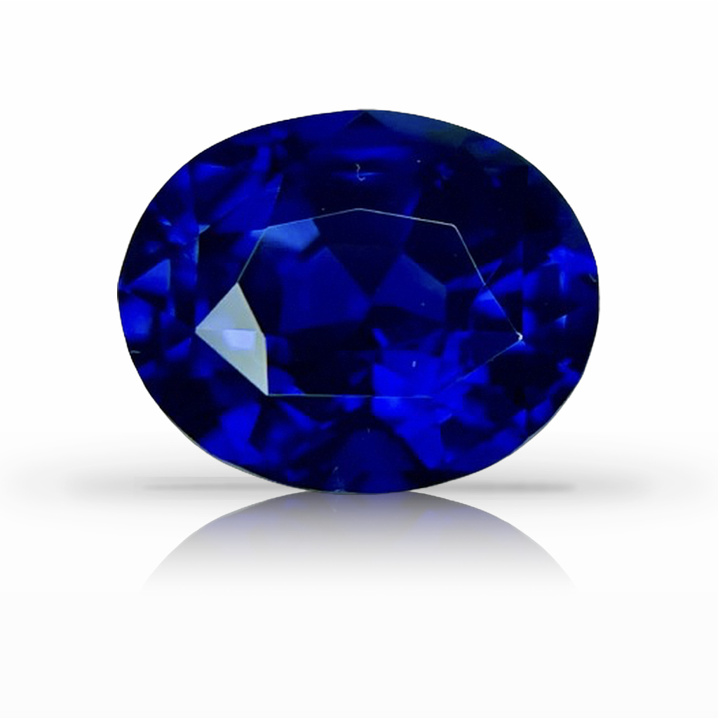 4.10ct Sapphire, Oval, Blue gemstone, 10.4 x 8.4MM, item #6476