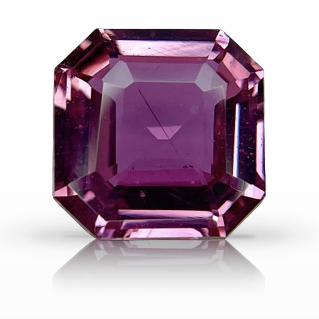 3.07ct Sapphire, Asscher, Pink gemstone, 8.8 x 8.6MM, item #6478