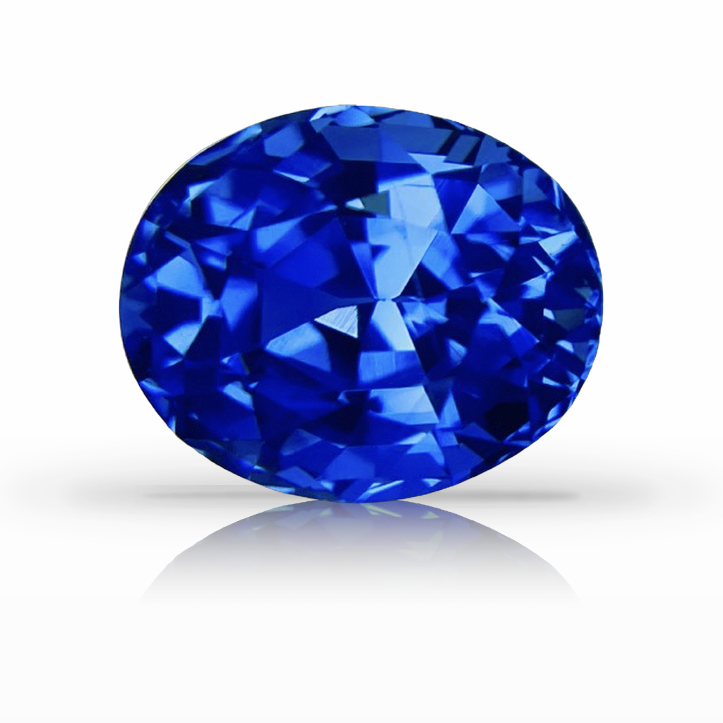6.33ct Sapphire, Oval, Blue, No Heat gemstone, 11.3 x 9.3MM, item #6479