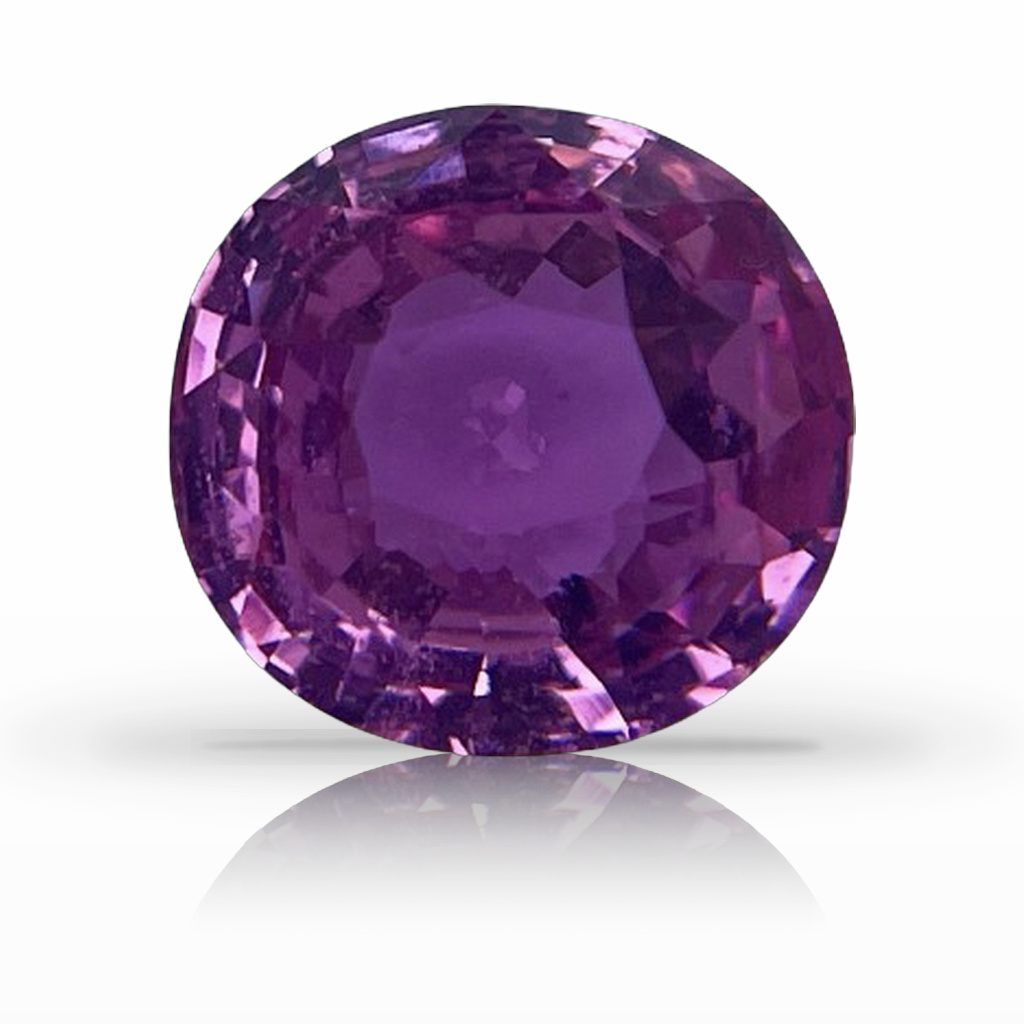 4.02ct Sapphire, Oval, Pink, No Heat gemstone, 9.2 x 9.4MM, item #6482