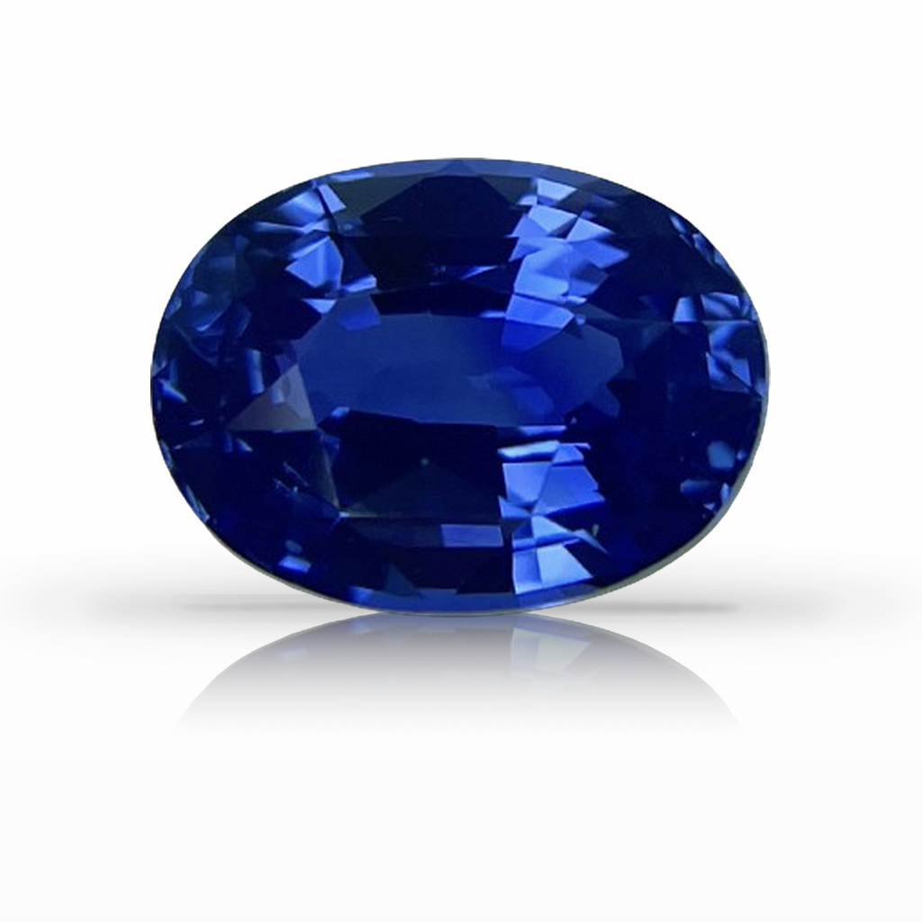 3.52ct Sapphire, Oval, Blue, No Heat gemstone, 10 x 7.5MM, item #6484