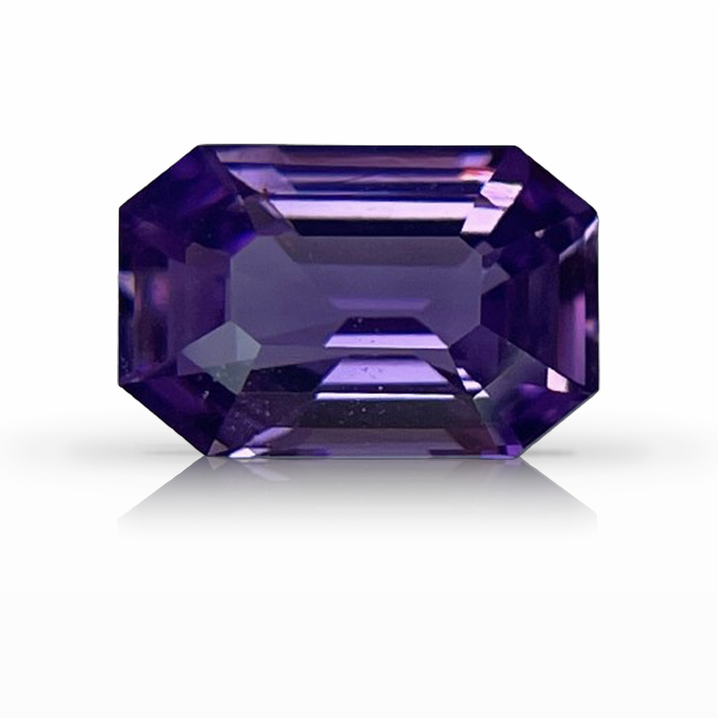 2.04ct Sapphire, Emerald Cut, Purple, No Heat gemstone, 9 x 6MM, item #6491