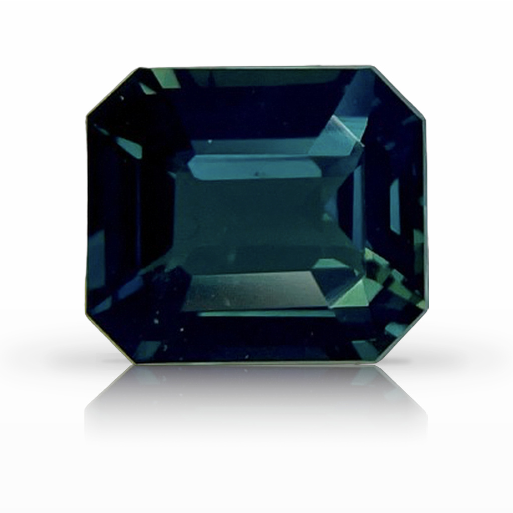 2.53ct Sapphire, Emerald Cut, Green gemstone, 8.2 x 7.2MM, item #6508