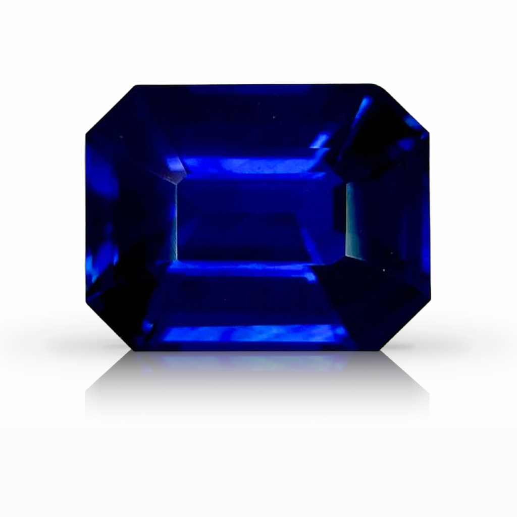 9.07ct Sapphire, Emerald Cut, Blue gemstone, 13 x 10.2MM, item #6527