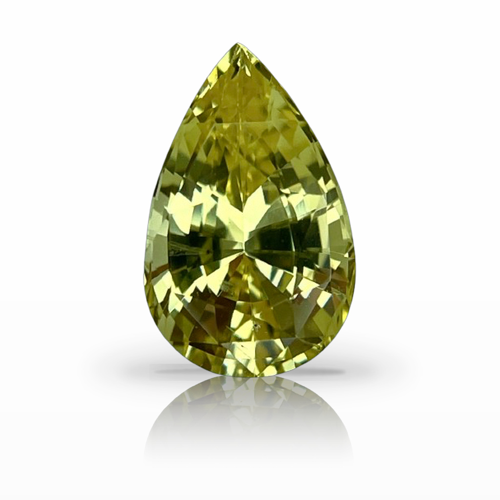 3.04ct Sapphire, Pear Shape, Yellow gemstone, 11 x 6.9MM, item #6568
