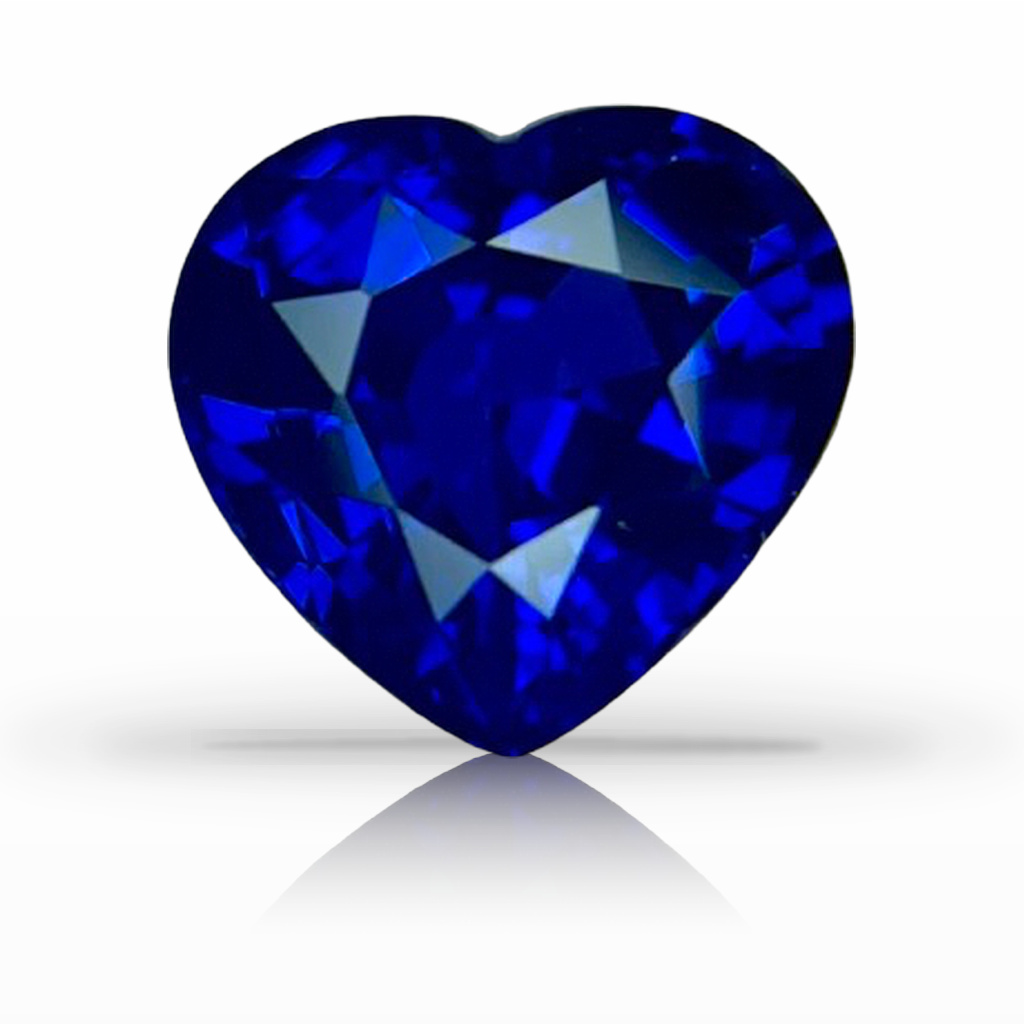 2.72ct Sapphire, Heart Shape, Blue gemstone, 8.7 x 8.3MM, item #6576