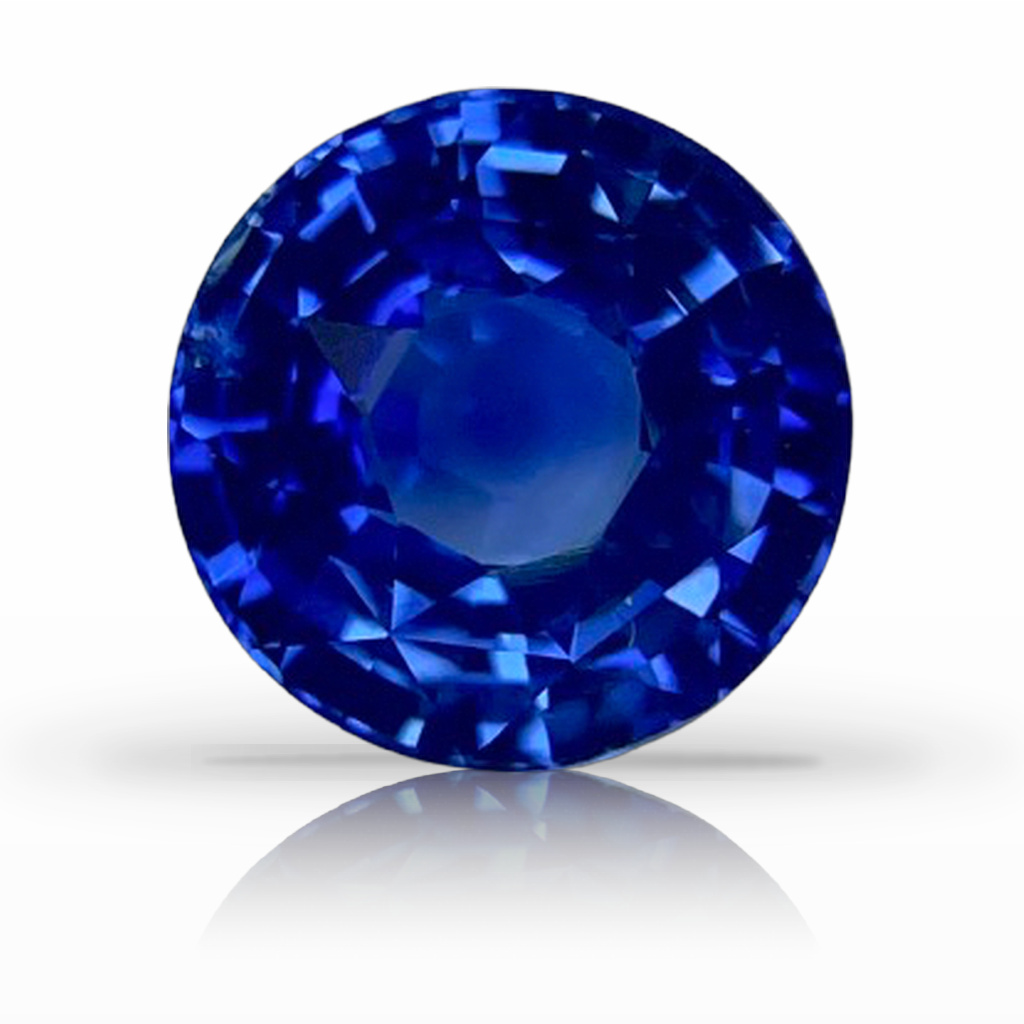 4.54ct Sapphire, Round, Blue, No Heat, 9.4MM gemstone, 9.4MM, item #6588