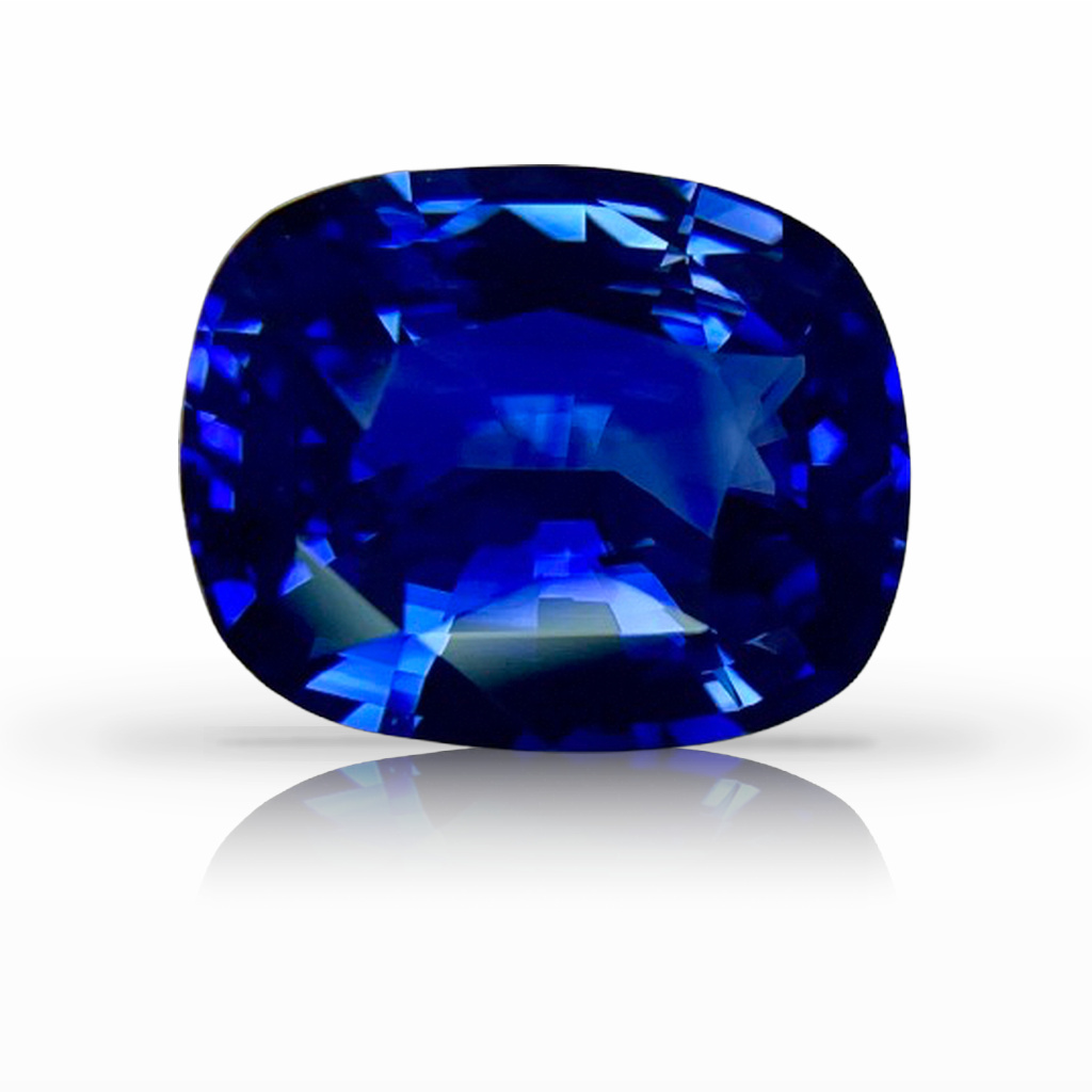 6.08ct Sapphire, Cushion, Blue gemstone, 12.3 x 10MM, item #6589