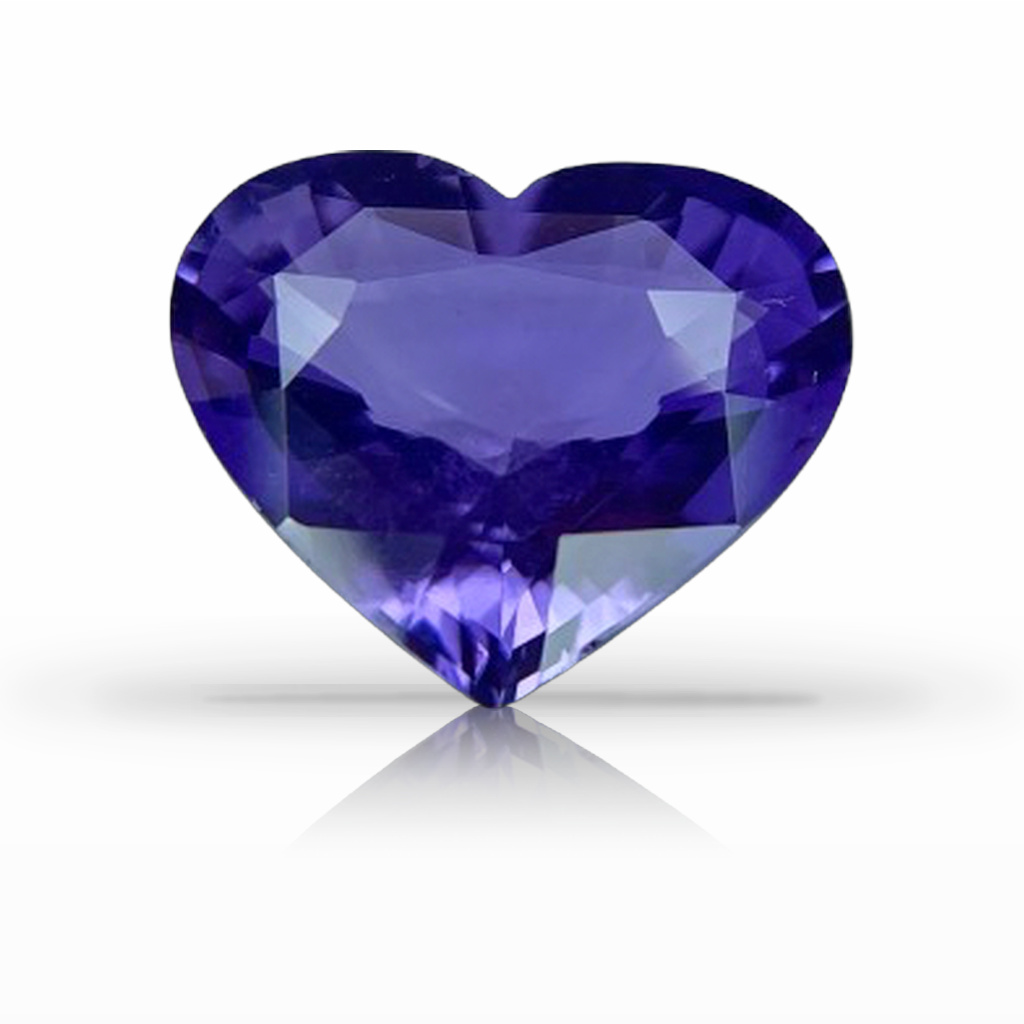 3.01ct Sapphire, Heart Shape, Purple, No Heat gemstone, 10.5 x 8.7MM, item #6593