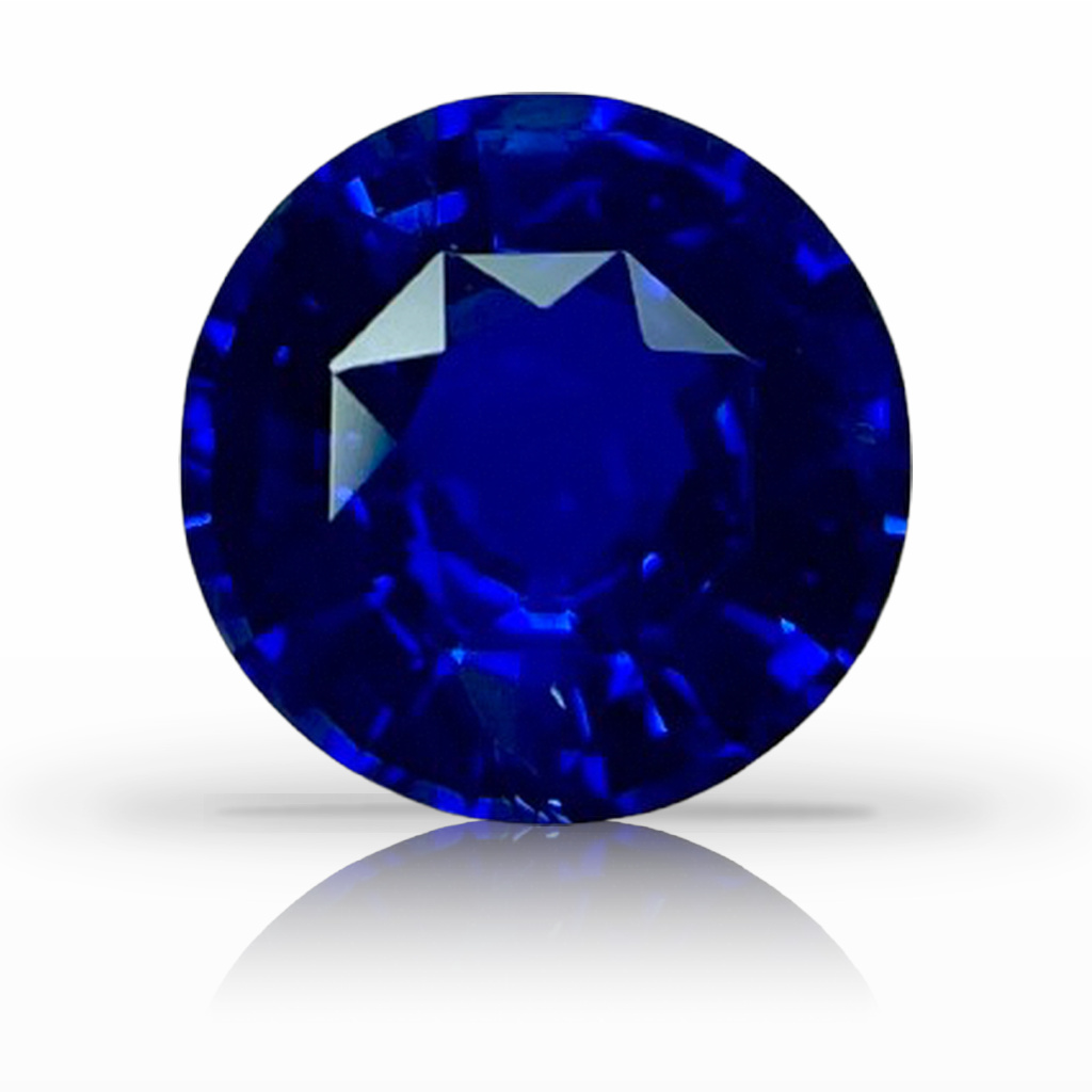 2.18ct Sapphire, Round, Blue, Ceylon, 7.8MM gemstone, 7.8MM, item #6595