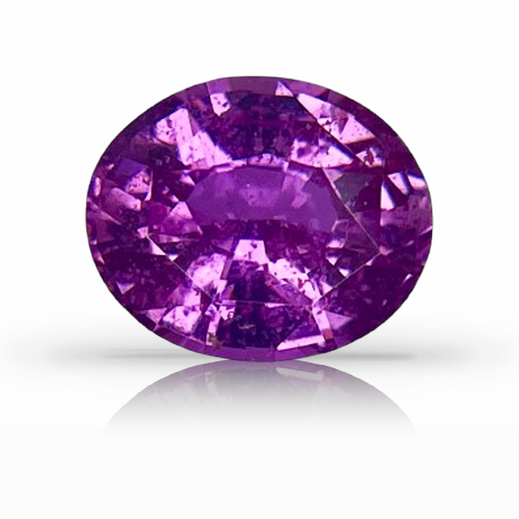 2.10ct Sapphire, Oval, Pink, No Heat gemstone, 8.5 x 7.2MM, item #6610
