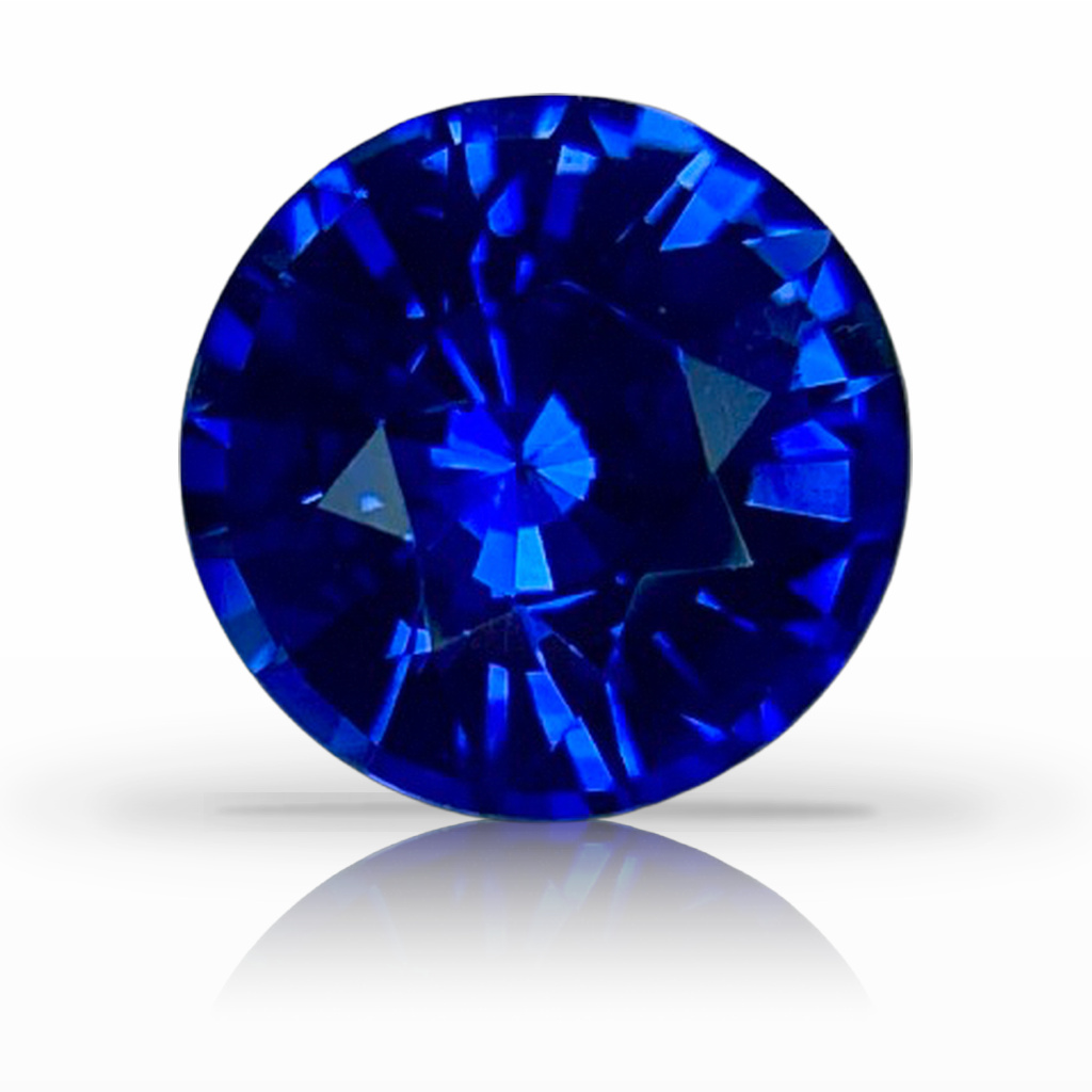 2.58ct Sapphire, Round, Blue, 8MM gemstone, 8MM, item #6631