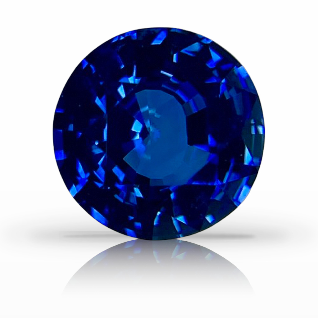 1.65ct Sapphire, Round, Blue, 7MM gemstone, 7MM, item #6635