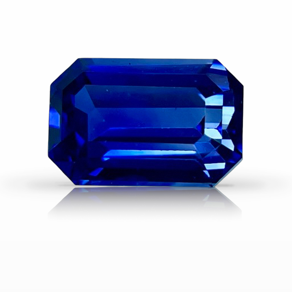 2.02ct Sapphire, Emerald Cut, Blue gemstone, 8.2 x 5.5MM, item #6640