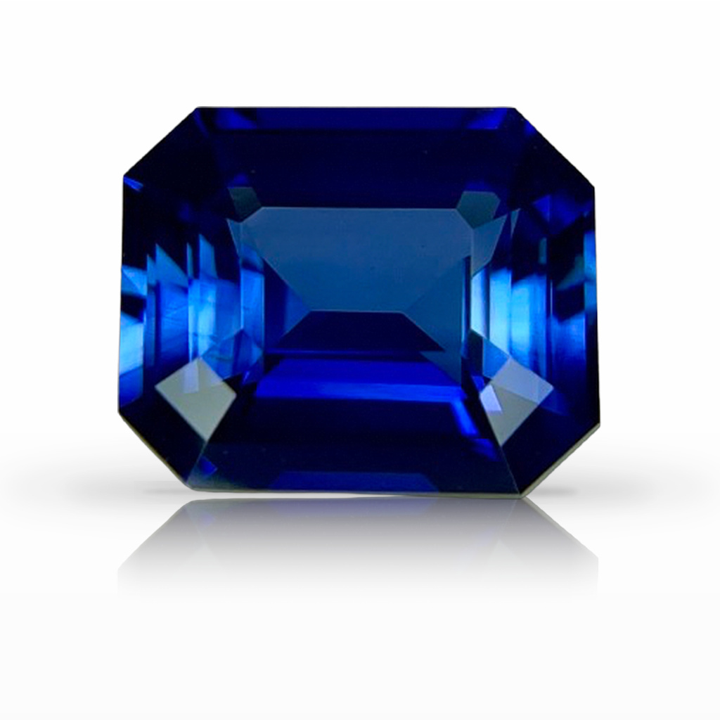 3.62ct Sapphire, Emerald Cut, Blue gemstone, 9.7 x 8MM, item #6650