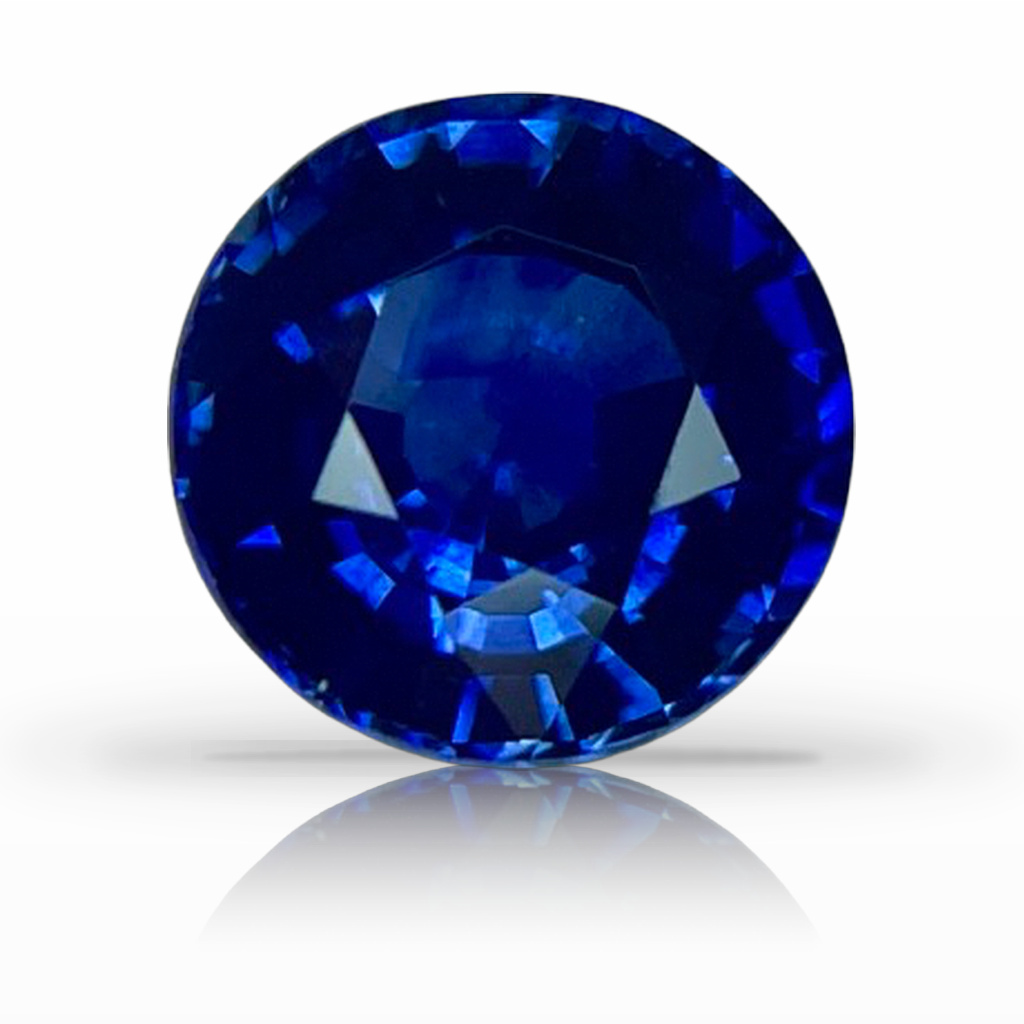 2.20ct Sapphire, Round, Blue, 7.6MM gemstone, 7.6MM, item #6678