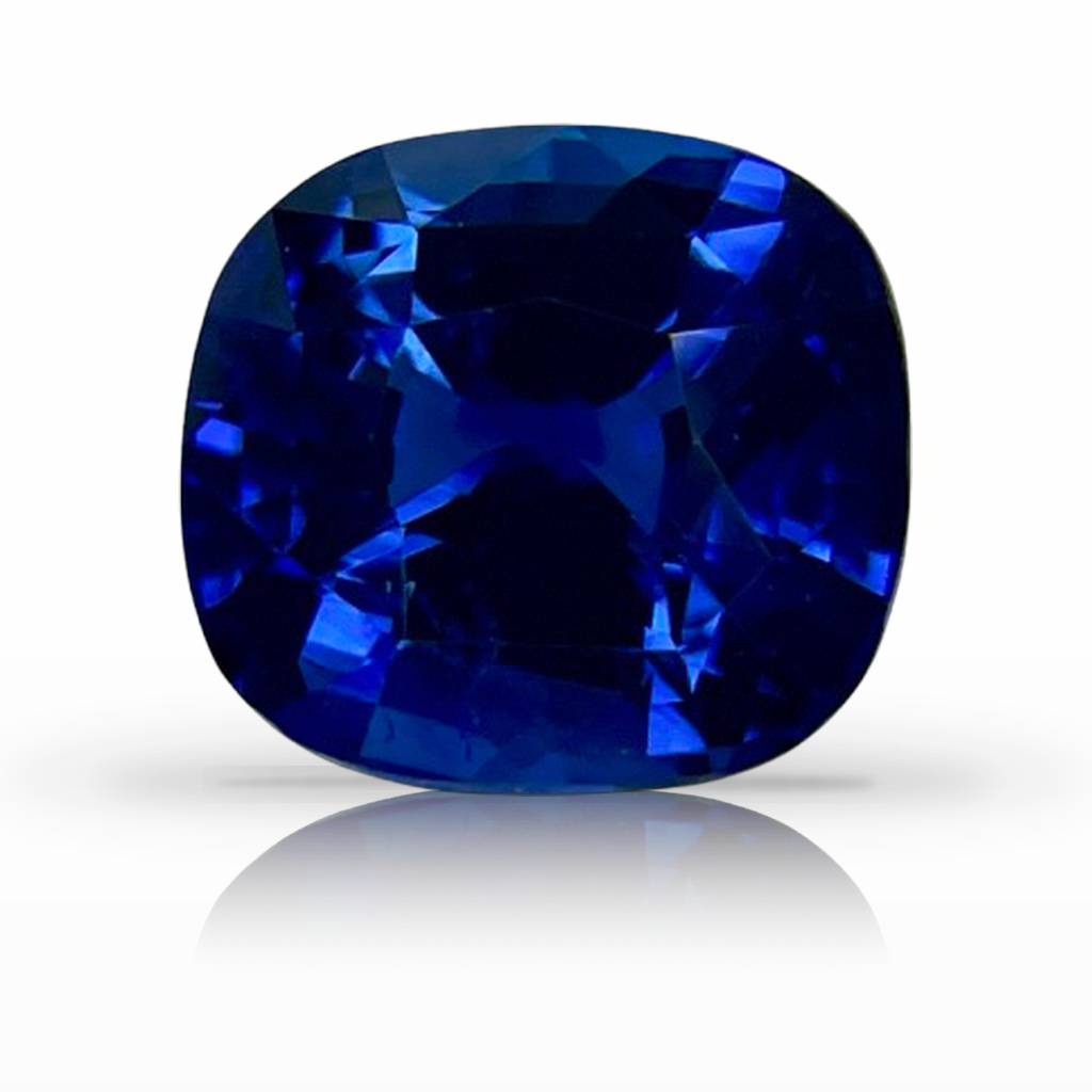 4.01ct Sapphire, Cushion, Blue gemstone, 8.9 x 8.3MM, item #6686