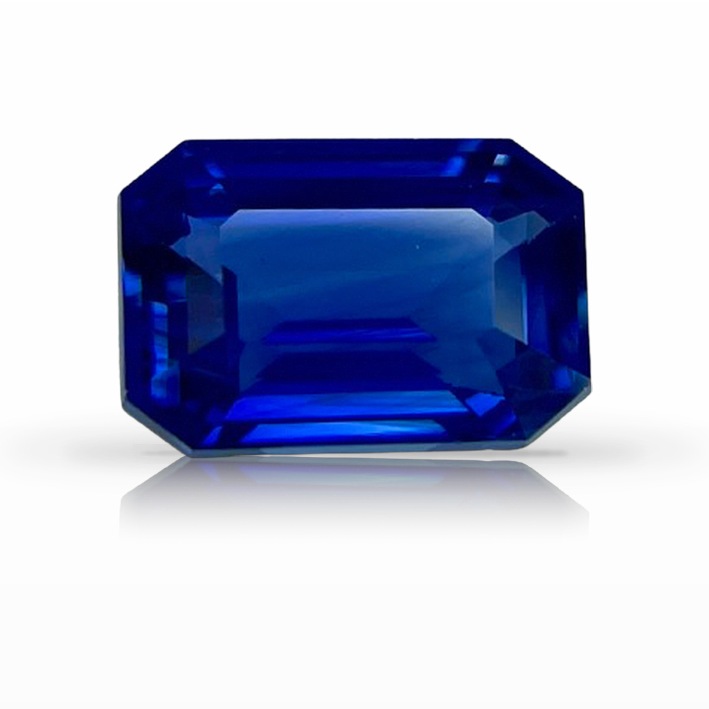 2.01ct Sapphire, Emerald Cut, Blue gemstone, 8.4 x 5.8MM, item #6709