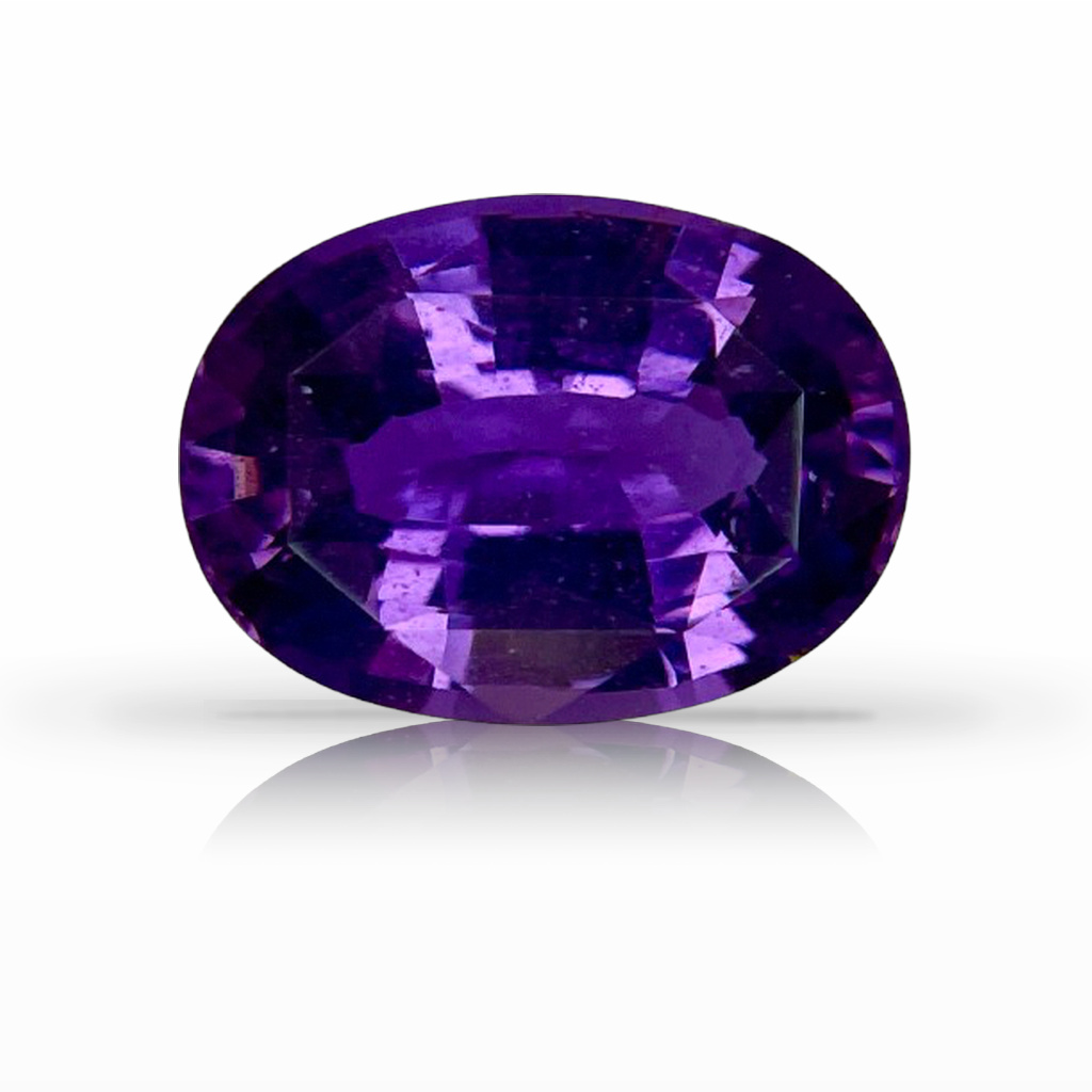 5.01ct Sapphire, Oval, Purple, No Heat gemstone, 12.1 x 8.8MM, item #6719