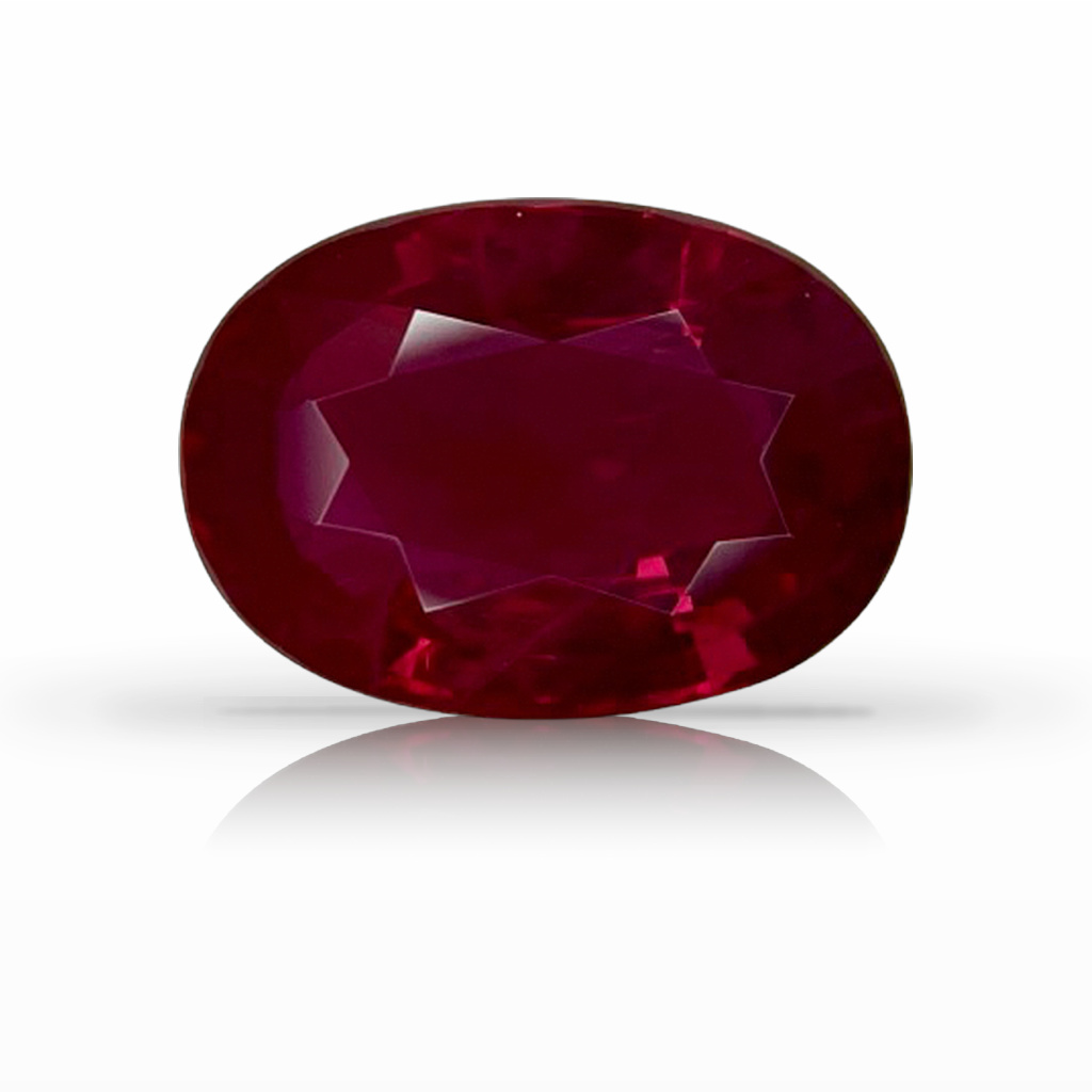 5.02ct Ruby, Oval, Red, Burma gemstone, 12.5 x 9MM, item #6727