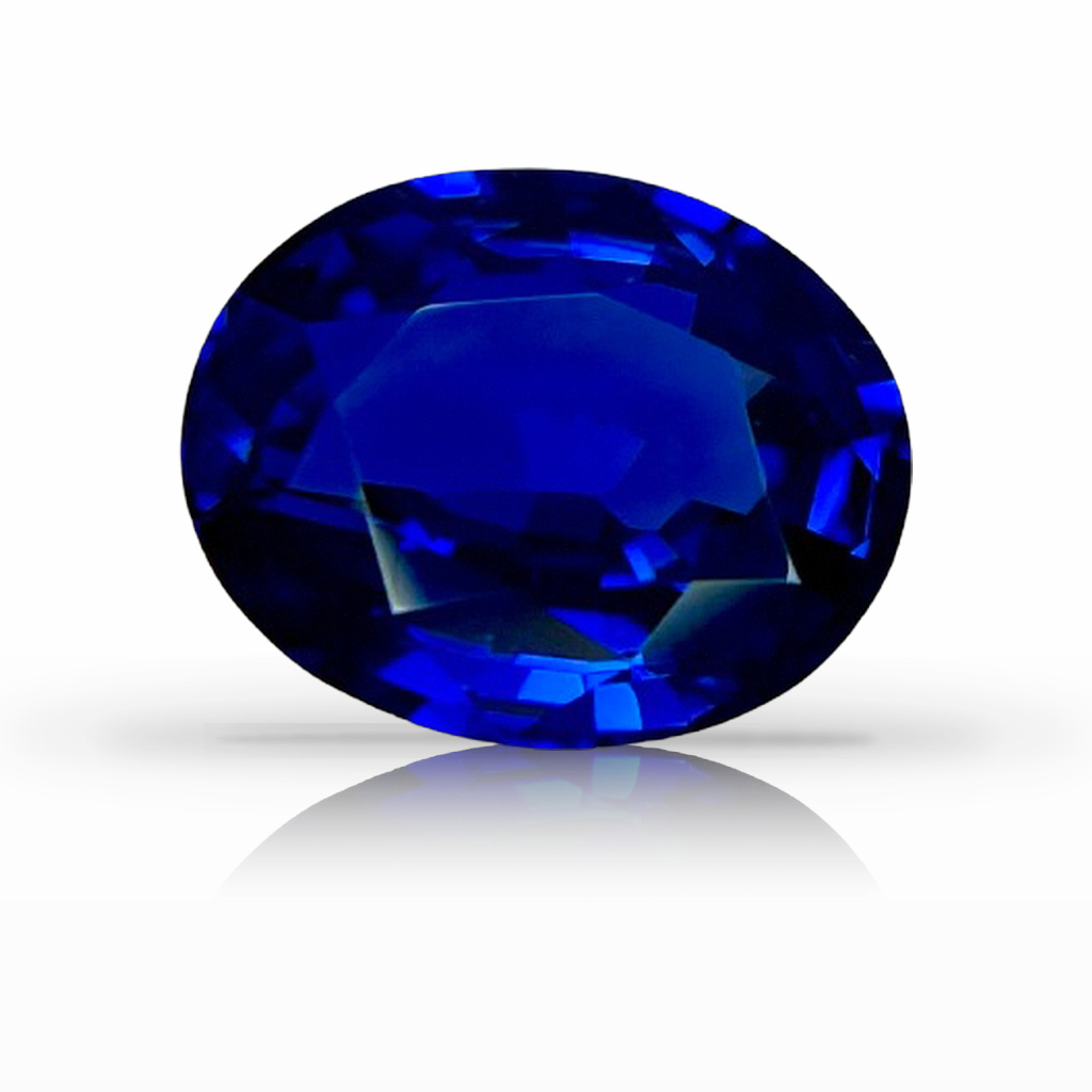 4.14ct Sapphire, Oval, Blue gemstone, 11.1 x 8.9MM, item #6729
