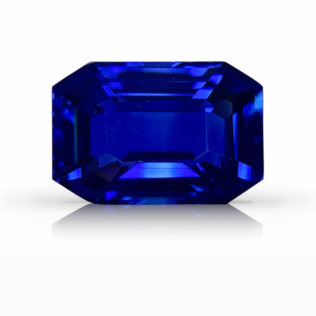 9.33ct Sapphire, Emerald Cut, Blue gemstone, 13.6 x 9.3MM, item #6732