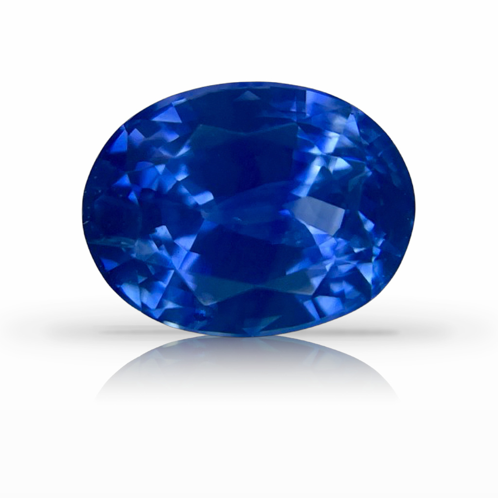 4.33ct Sapphire, Oval, Blue gemstone, 10.2 x 7.9MM, item #6735