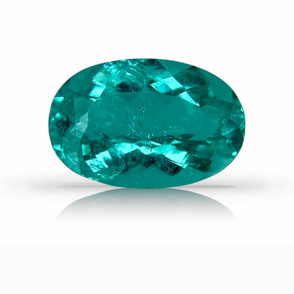 2.25ct Tourmaline-Paraíba, Oval, Blue, Mozambique gemstone, 10.7 x 7.3MM, item #6748