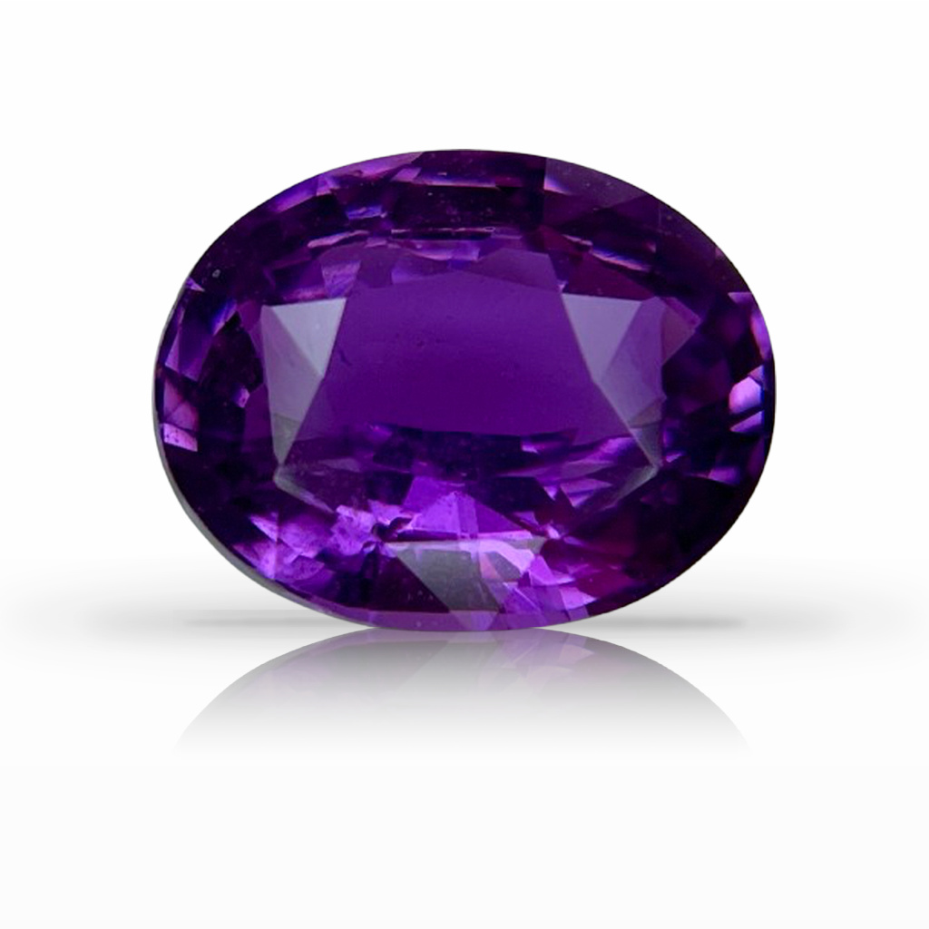 3.02ct Sapphire, Oval, Purple, No Heat gemstone, 9.8 x 7.7MM, item #6771