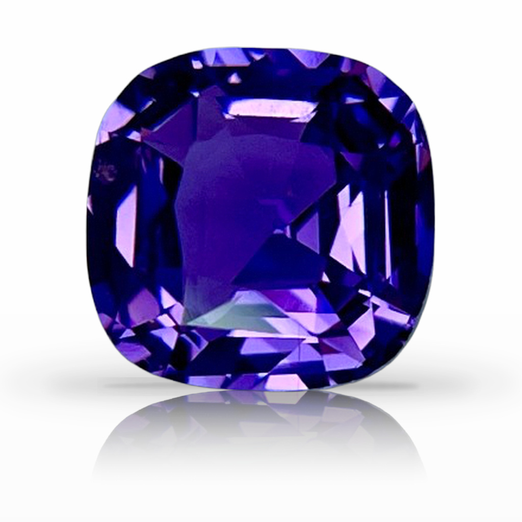 2.13ct Sapphire, Cushion, Purple, No Heat gemstone, 7.4MM, item #6779